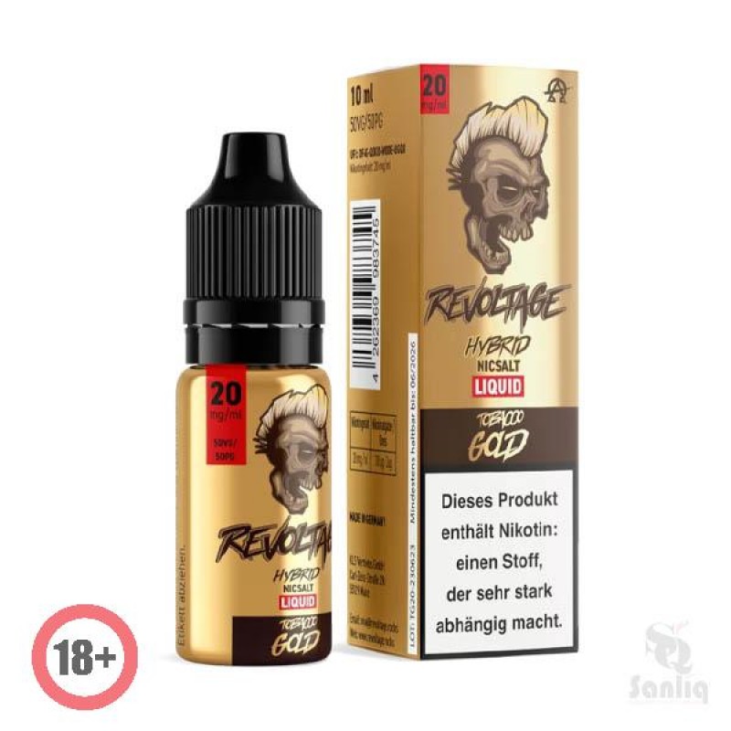 Revoltage Tobacco Gold Hybrid Nikotinsalz Liquid 1...