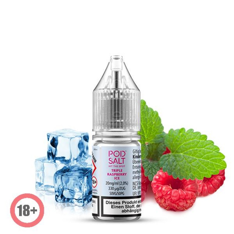 Pod Salt XTRA Triple Raspberry Ice Nikotinsalz Liq...