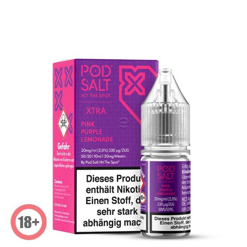 Pod Salt XTRA Pink Purple Lemonade Nikotinsalz Liquid 10ml 20mg