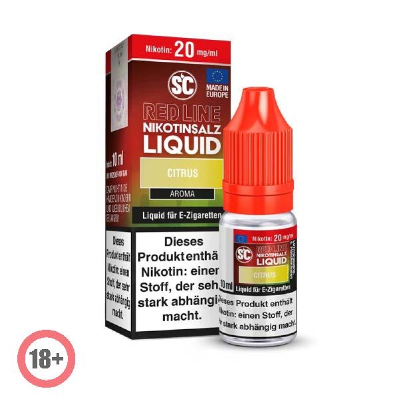 SC RED LINE Citrus Nikotinsalz Liquid 10ml 20mg