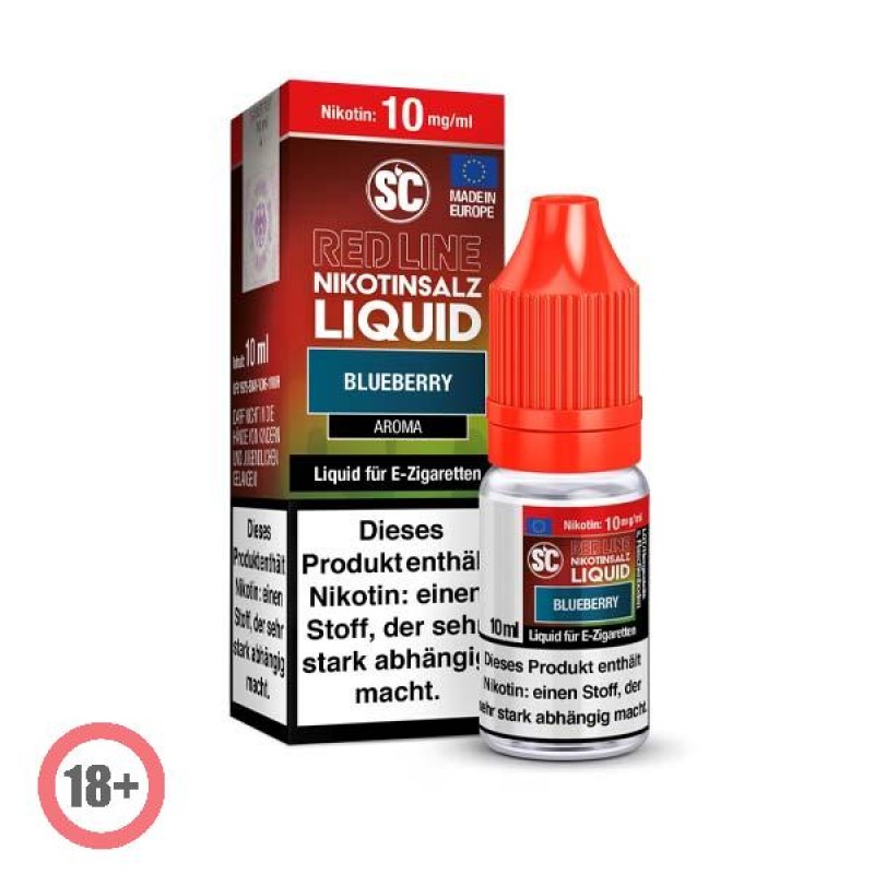 SC RED LINE Blueberry Nikotinsalz Liquid 10ml 10mg