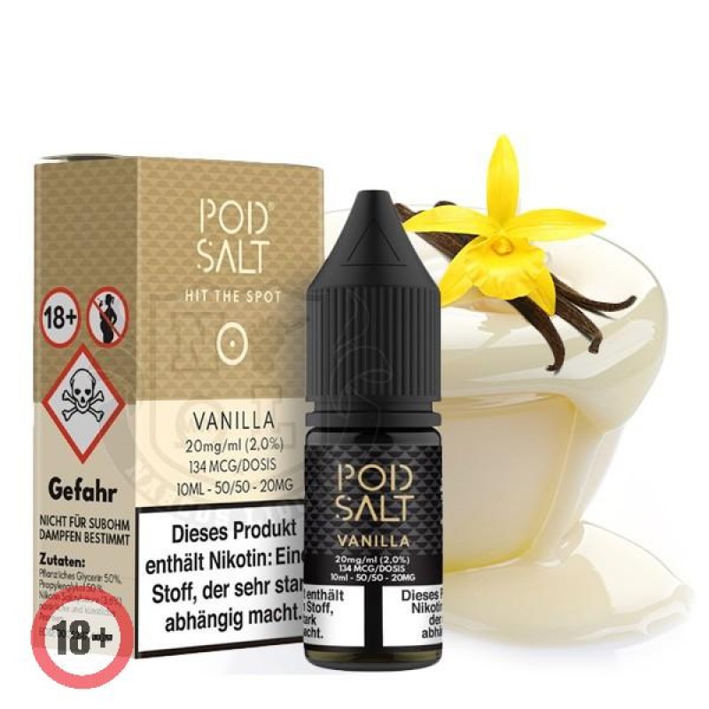 Pod Salt Vanilla Nikotinsalz Liquid 10ml 20mg