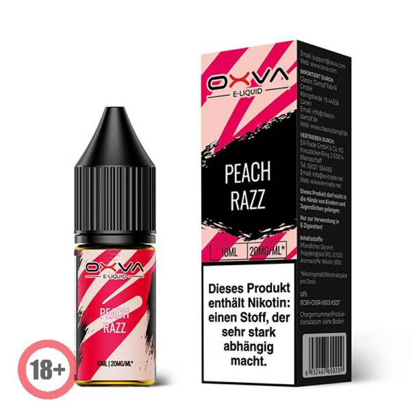 Oxva Peach Razz Nikotinsalz Liquid 10ml 10mg