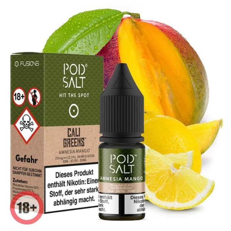 Pod Salt Amnesia Mango Nikotinsalz Liquid 10ml 20m...