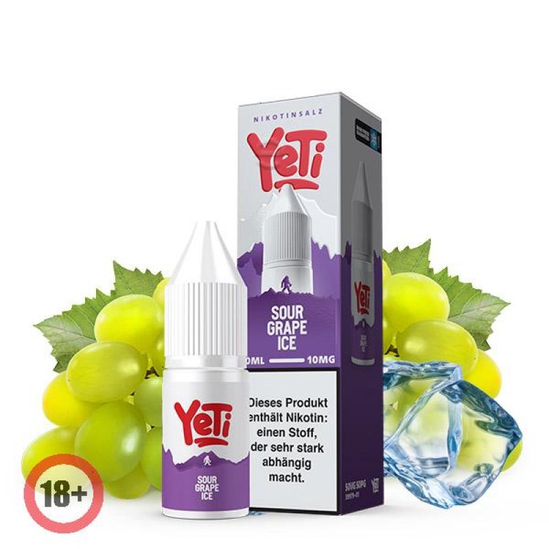 Yeti Summit Sour Grape Ice Nikotinsalz Liquid 10ml...