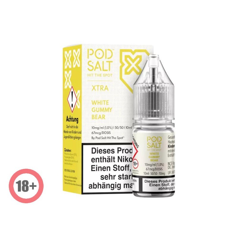 Pod Salt XTRA White Gummy Bear Nikotinsalz Liquid 10ml 10mg