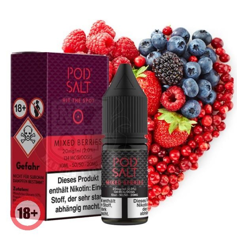 Pod Salt Mixed Berries Nikotinsalz Liquid 10ml 20m...