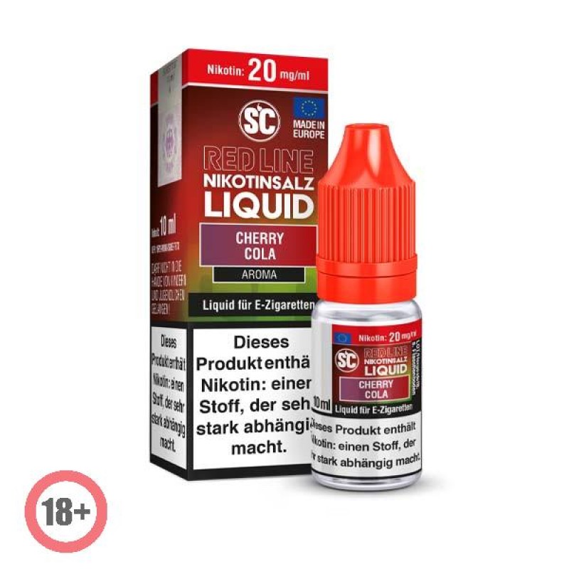 SC RED LINE Cherry Cola Nikotinsalz Liquid 10ml 20...