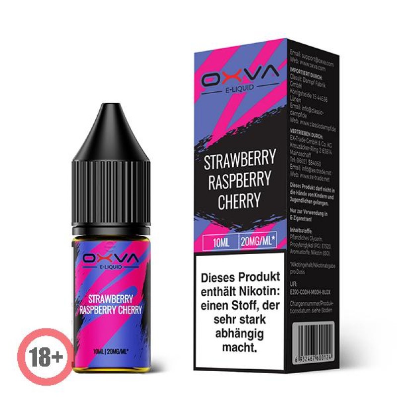 Oxva Strawberry Raspberry Cherry Nikotinsalz Liquid 10ml 10mg