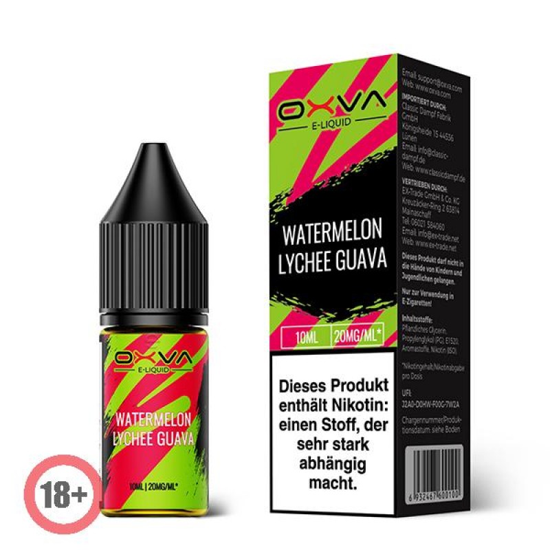 Oxva Watermelon Lychee Guava Nikotinsalz Liquid 10ml 10mg