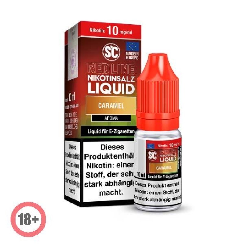 SC RED LINE Caramel Nikotinsalz Liquid 10ml 10mg