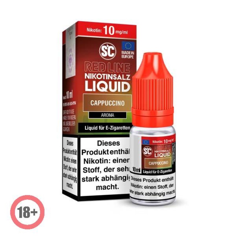 SC RED LINE Cappuccino Nikotinsalz Liquid 10ml 10m...