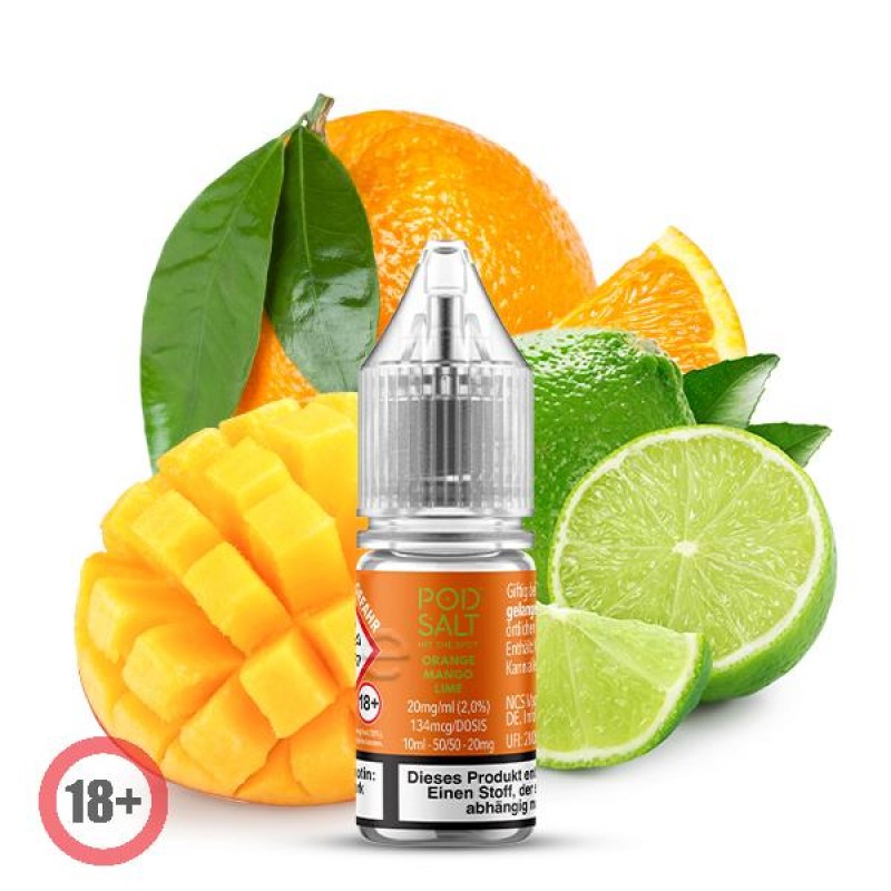 Pod Salt XTRA Orange Mango Lime Nikotinsalz Liquid...