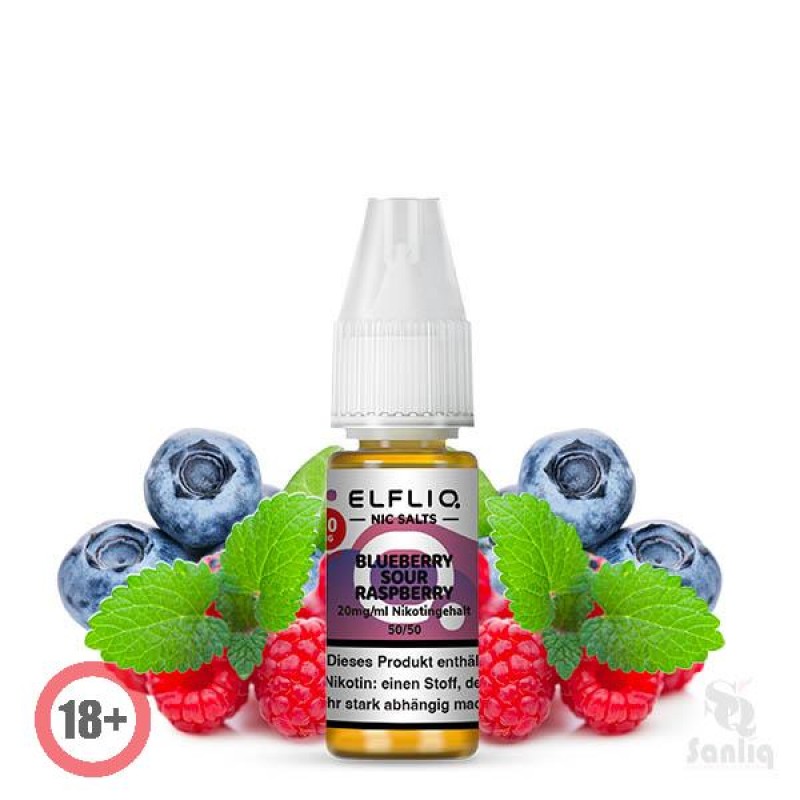 Elfbar Elfliq Blueberry Sour Raspberry Nikotinsalz...