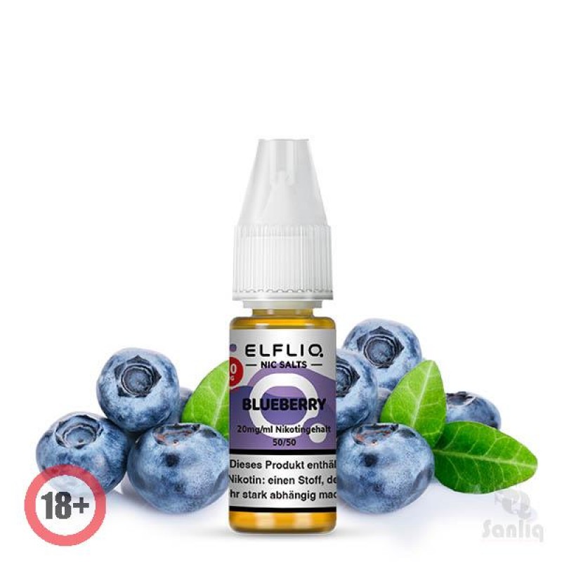 Elfbar Elfliq Blueberry Nikotinsalz Liquid 10ml 20...