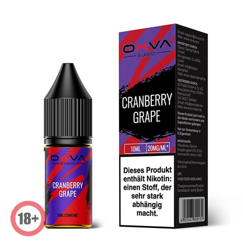 Oxva Cranberry Grape Nikotinsalz Liquid 10ml 10mg