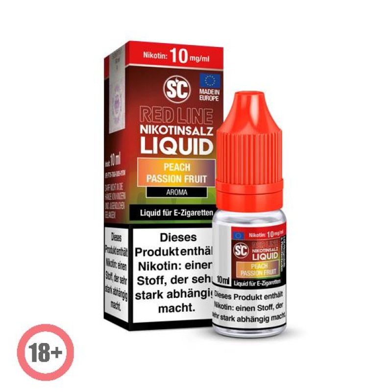 SC RED LINE Peach Passion Fruit Nikotinsalz Liquid...
