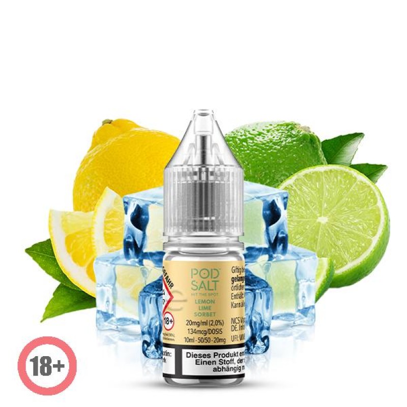 Pod Salt XTRA Lemon Lime Sorbet Nikotinsalz Liquid...