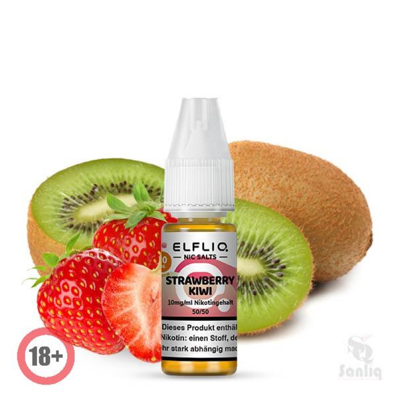Elfbar Elfliq Strawberry Kiwi Nikotinsalz Liquid 1...