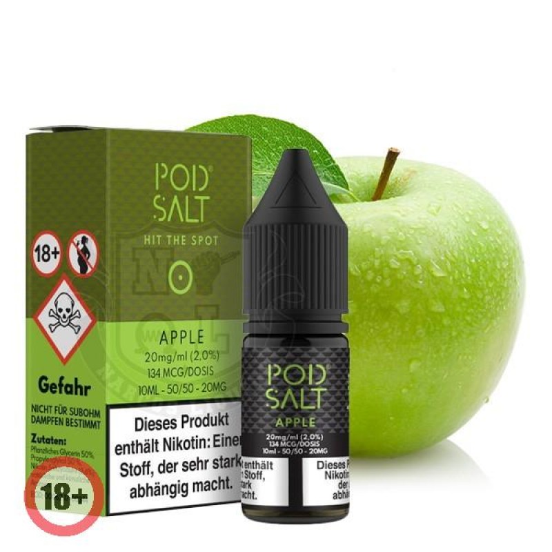 Pod Salt Apple Nikotinsalz Liquid 10ml 20mg