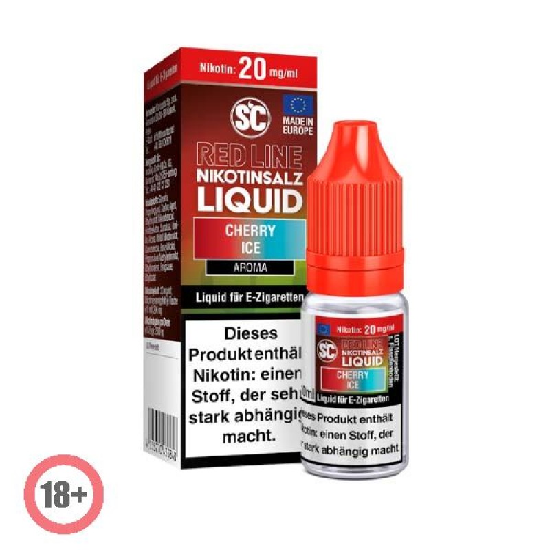 SC RED LINE Cherry Ice Nikotinsalz Liquid 10ml 20m...