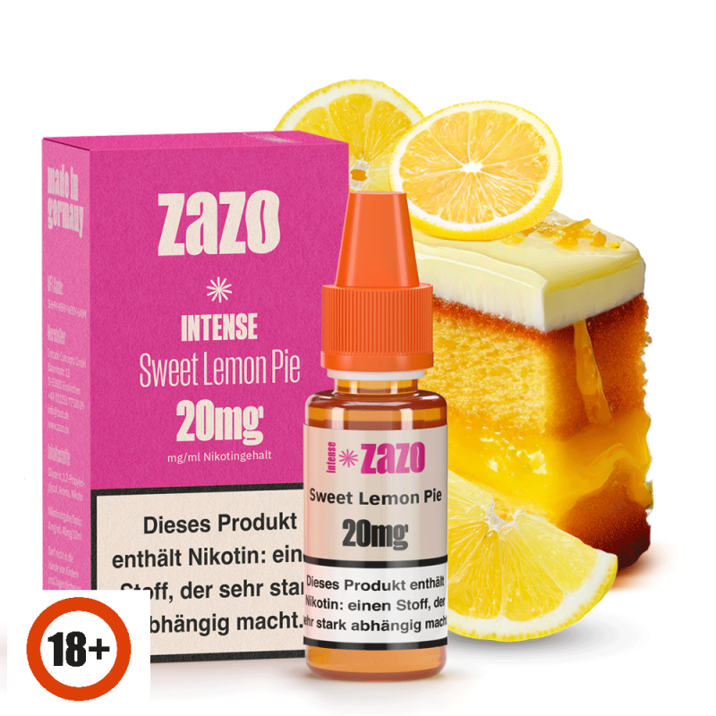 ZAZO INTENSE Sweet Lemon Pie Nikotinsalz Liquid 10...