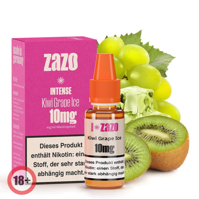 ZAZO INTENSE Kiwi Grape Ice Nikotinsalz Liquid 10m...