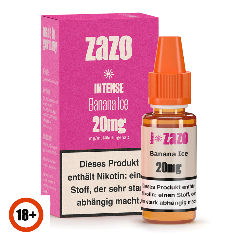 ZAZO INTENSE Banana Ice Nikotinsalz Liquid 10ml 20mg