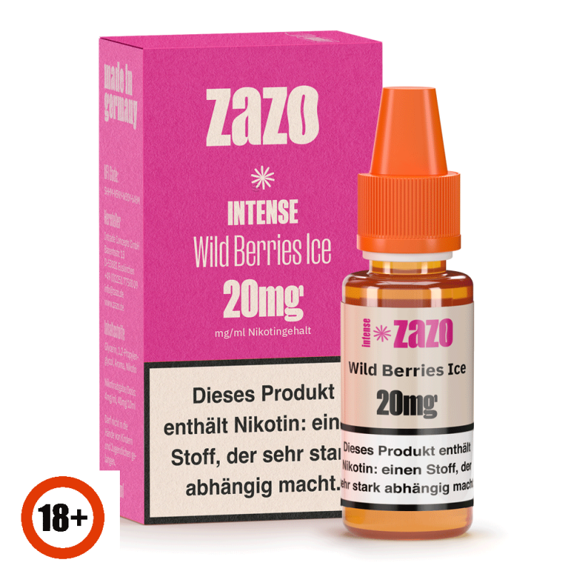ZAZO INTENSE Wild Berries Ice Nikotinsalz Liquid 10ml 20mg