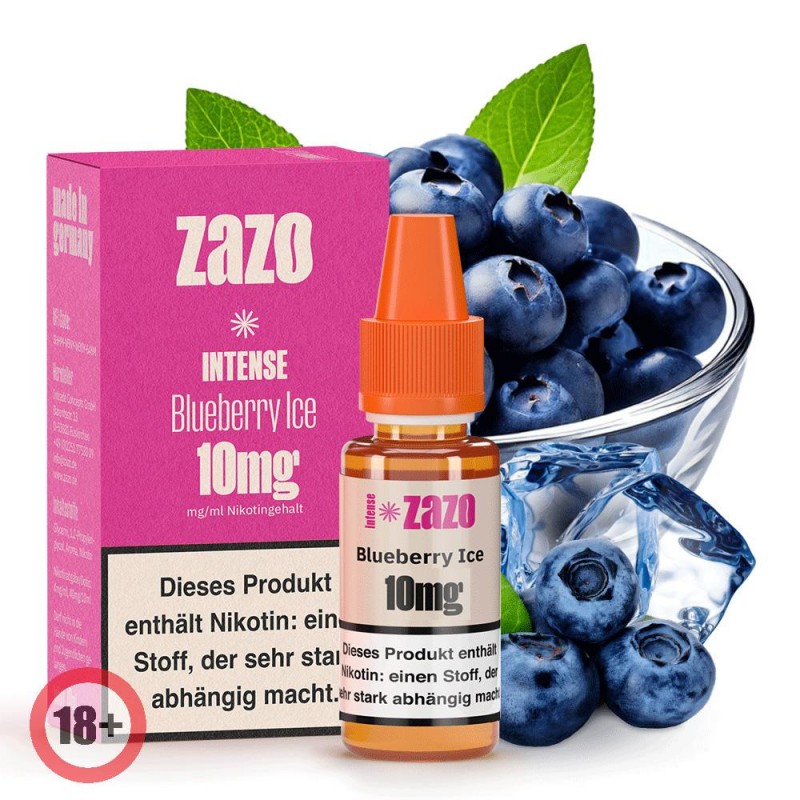 ZAZO INTENSE Blueberry Ice Nikotinsalz Liquid 10ml...