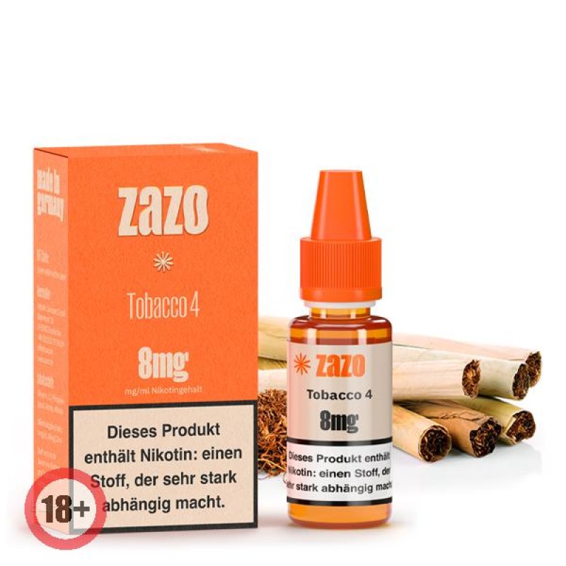 ZAZO Classics Tobacco 4 Liquid 10ml