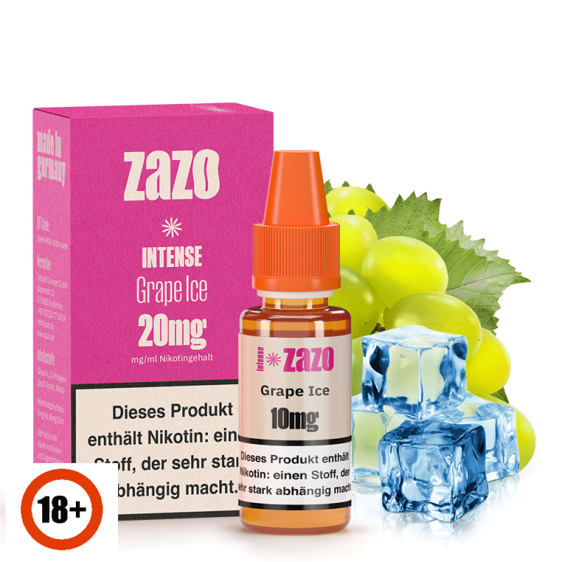 ZAZO INTENSE Grape Ice Nikotinsalz Liquid 10ml 20m...