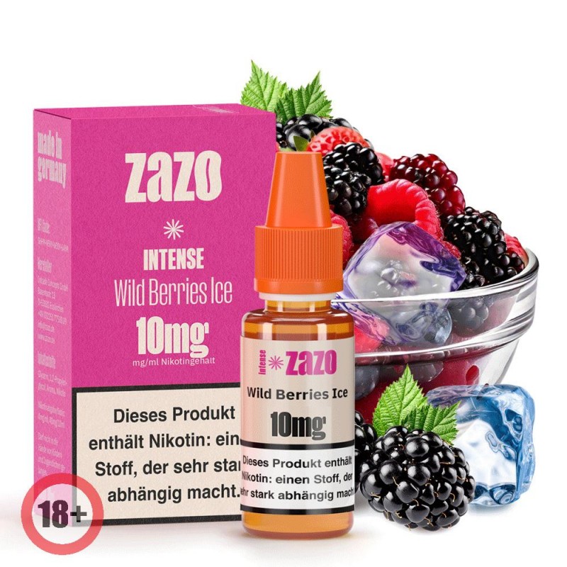 ZAZO INTENSE Wild Berries Ice Nikotinsalz Liquid 1...