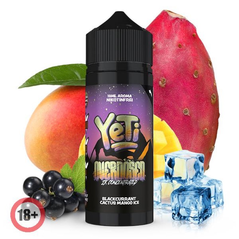 Yeti Overdosed Blackcurrant Cactus Mango Ice Aroma...