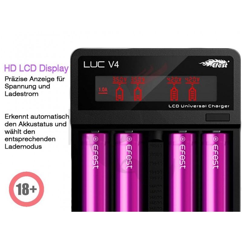 Efest LUC V4 Ladegerät