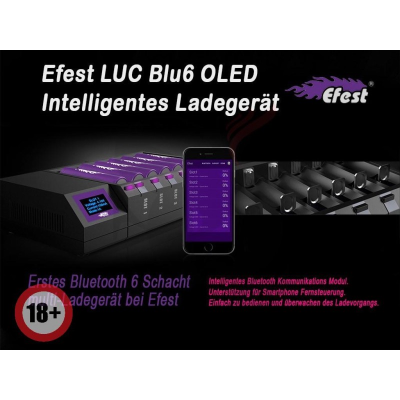 Efest LUC BLUE6 Ladegerät